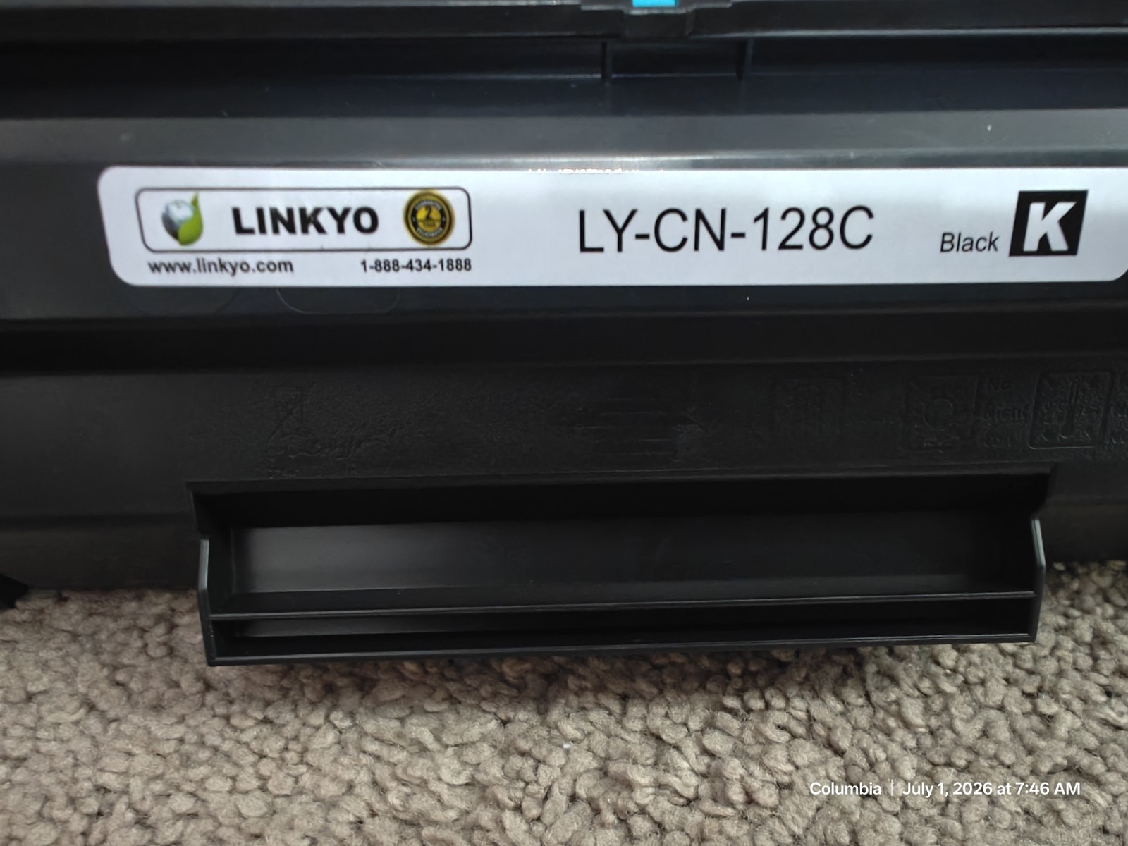 Canon 104 Replacement Cartridge - Black Toner - - Linkyo LY-CN-104D - New