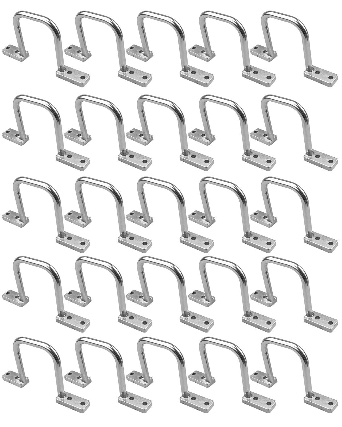25Pcs 2 Inch D Rings, Aluminum Heavy Duty Distribution Rings