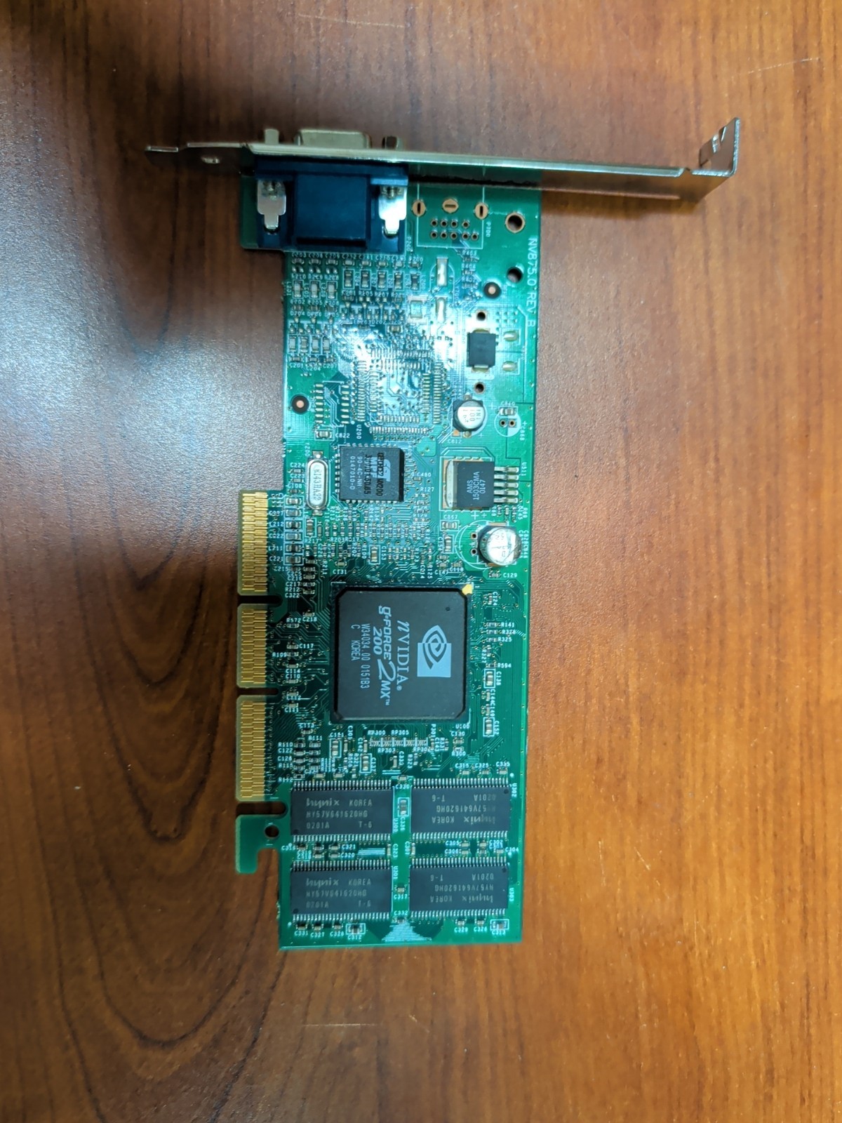  NVIDIA GeForce2 32MB MX200 AGP Video Graphics Card 6002023 NV875.0 Rev B
