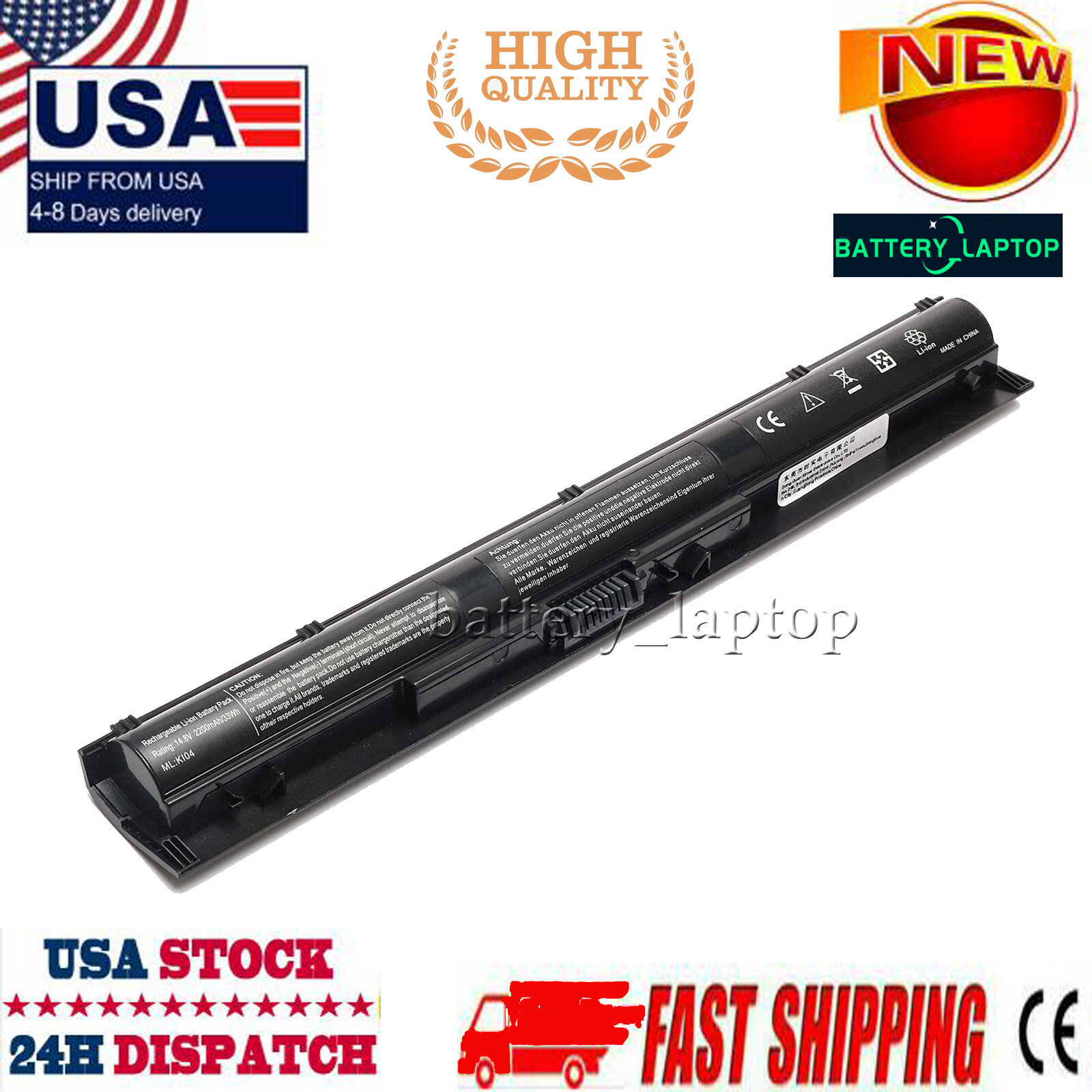 Battery Compatible with HP Pavilion 17-G148DX 17-G153US 17-G192DX 17-G119DX