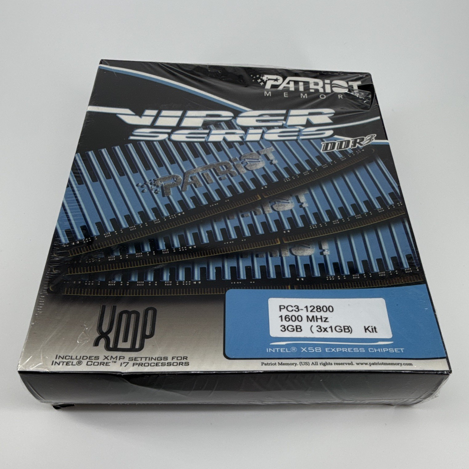 Patriot Memory Viper Series 3GB (3x1GB) DDR3-1600 PC3-12800 240-Pin