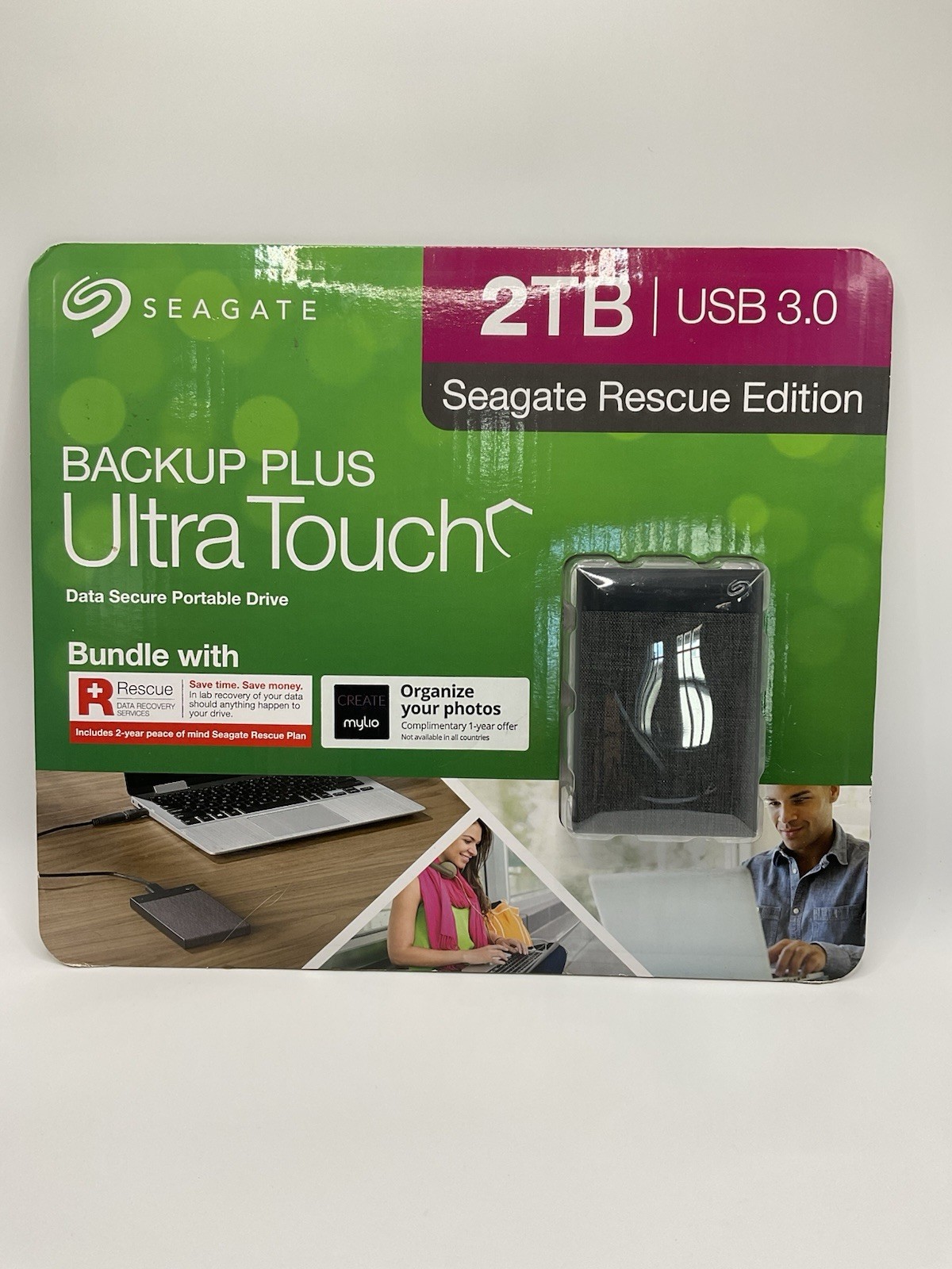 Seagate Backup Plus Ultra Touch Portable HD Drive 2 TB Laptop Tablet PC Computer