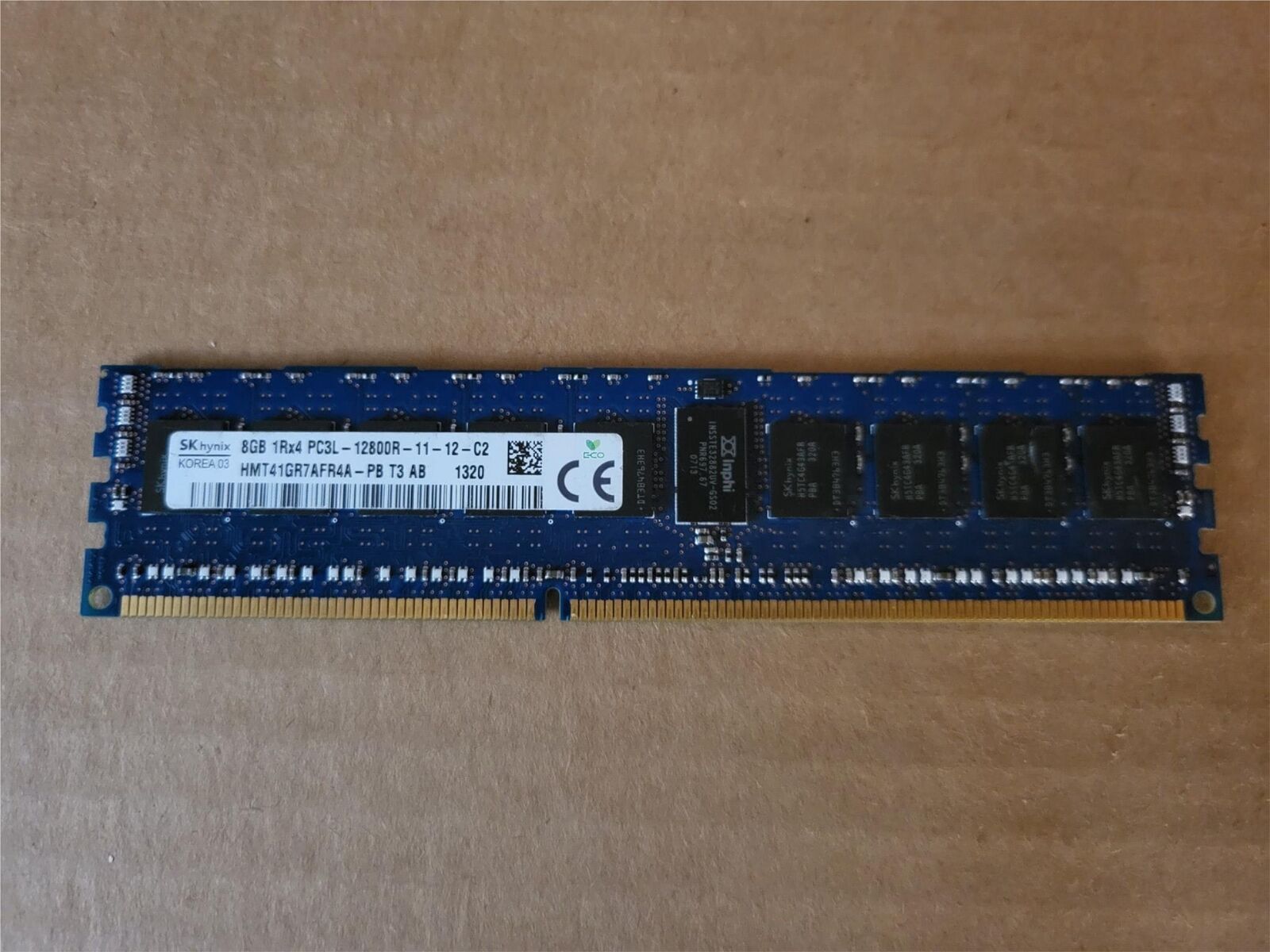 HYNIX HMT41GR7AFR4A-PB 8GB DDR3-1600 PC3L-12800R 1RX4 ECC SERVER MEMORY W8-4(2)