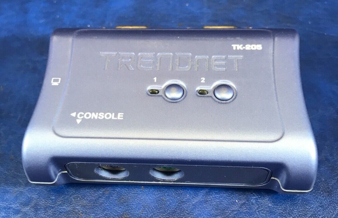 Trendnet TK-205 2 Port KVM Switch - Used