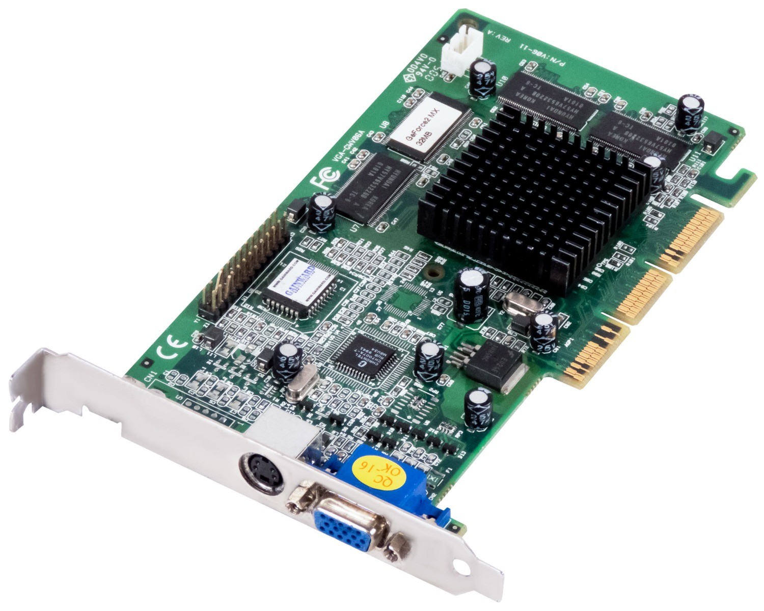 GRAPHICS CARD GAINWARD NVIDIA GEFORCE2 MX 32MB VGA-GWV06A V06-11
