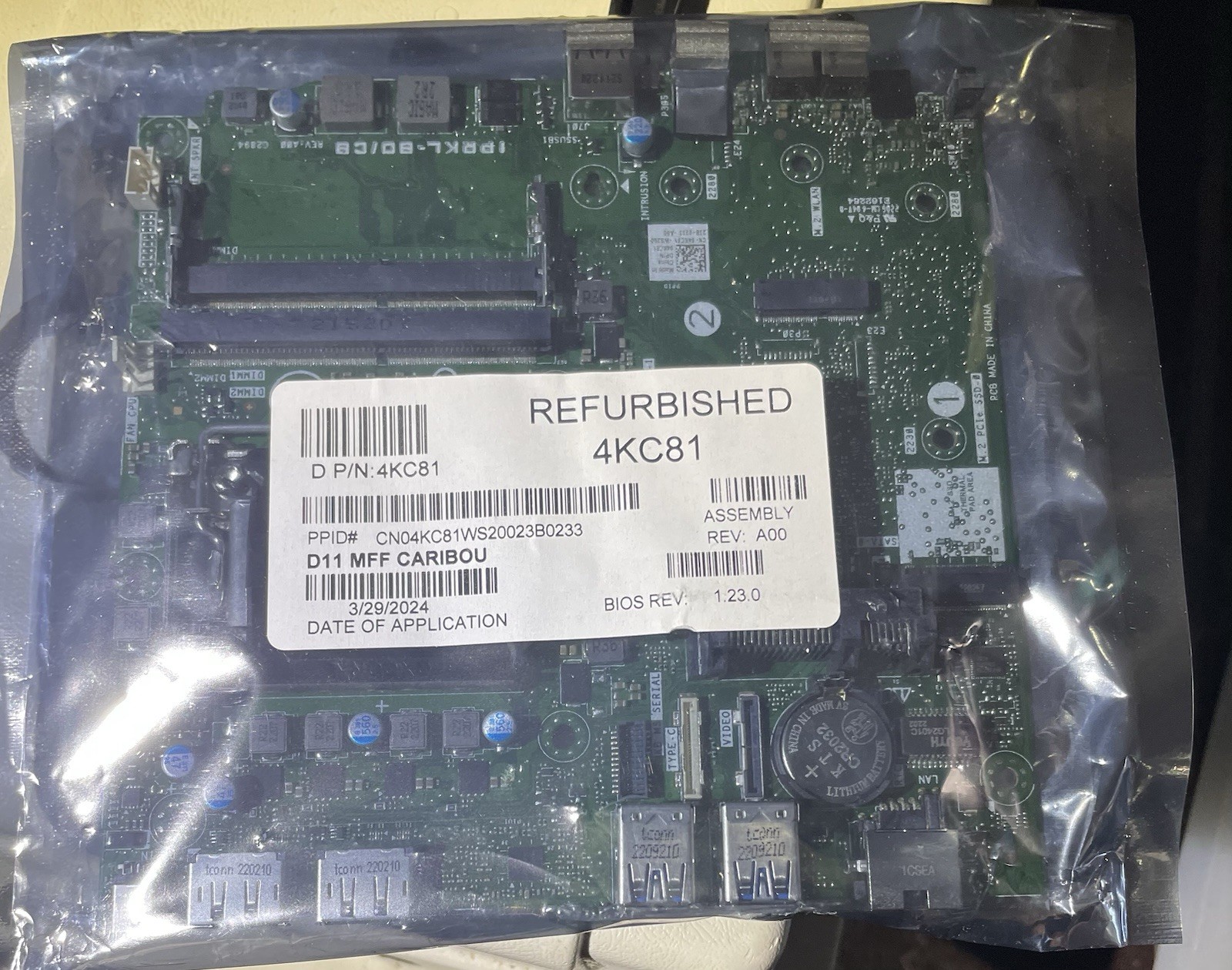 SEALED from DELL 04KC81 IPRKL-BD/CB For DELL 5090MFF 4KC81 Motherboard