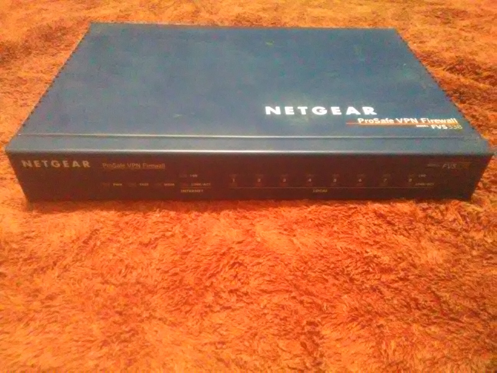 NetGear ProSafe FVS338 8-Port 10/100 VPN Firewall Private Broadband Network