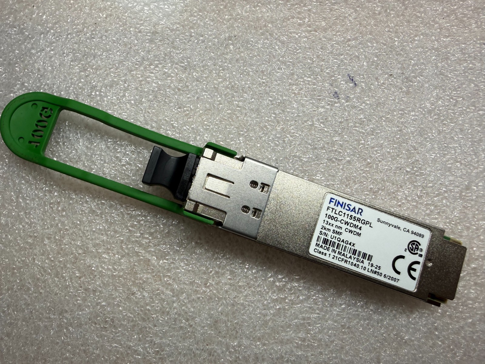 FINISAR FTLC1155RGPL QSFP28-100G-CWDM4 100G 2KM Optical Module