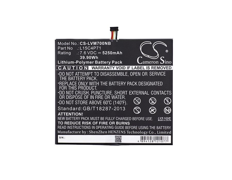 Cameron Sino Replacement Battery for Lenovo 7.6v 5250mAh Laptop