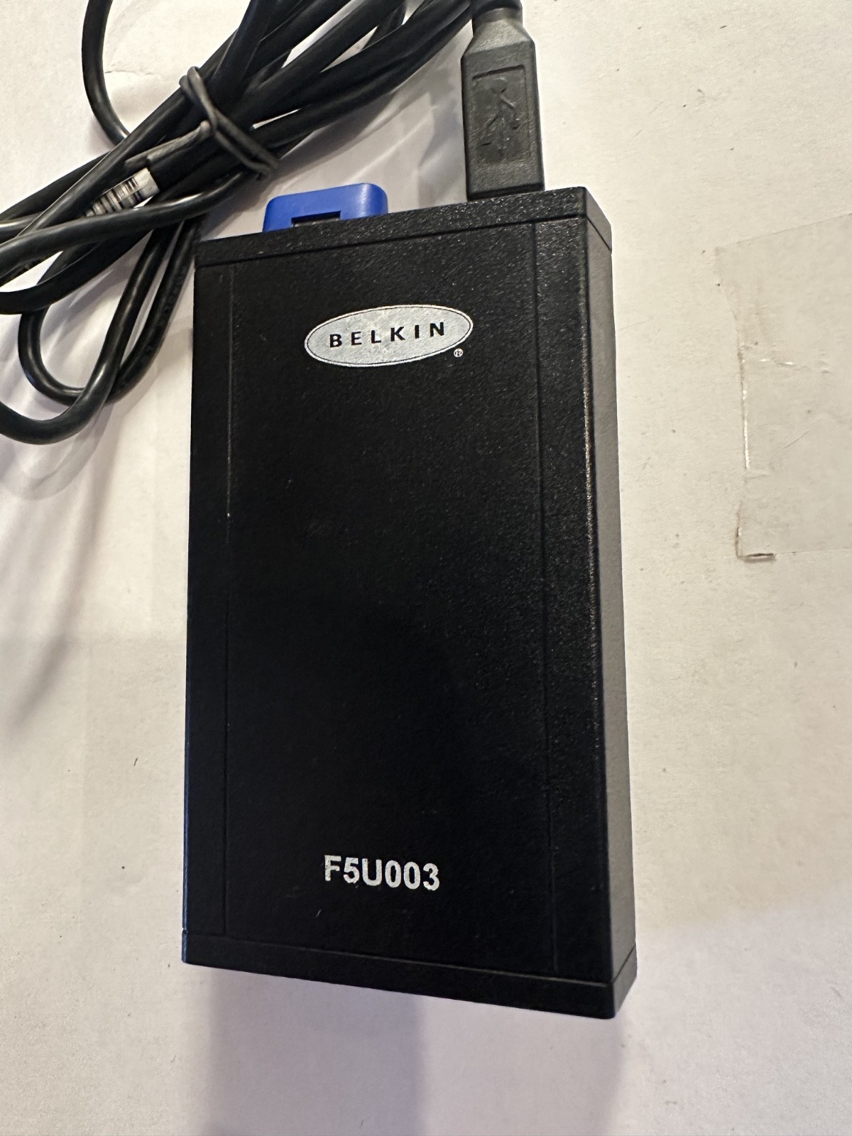 Belkin F5U003 USB Serial Adapter designed for Macintosh computers.