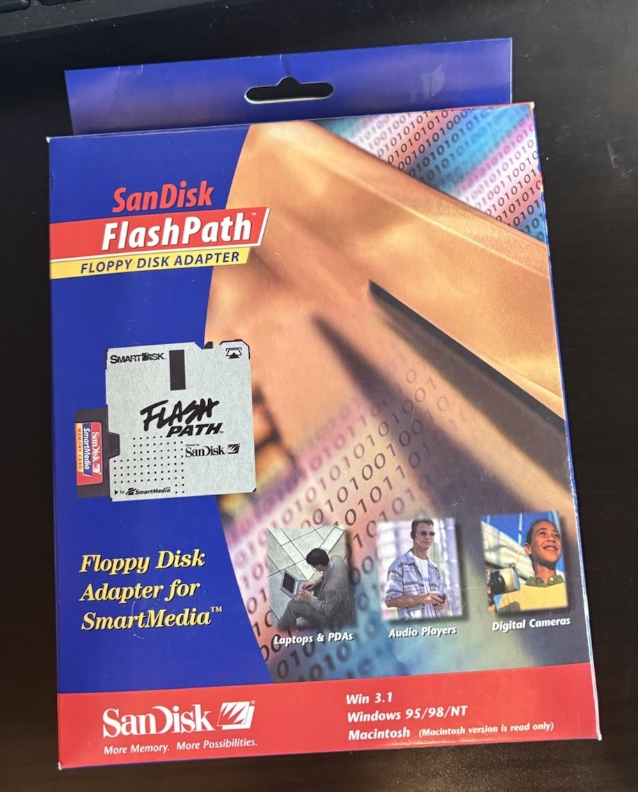 San Disk Flash Path Floppy Disk Adapter w/instructions, unused