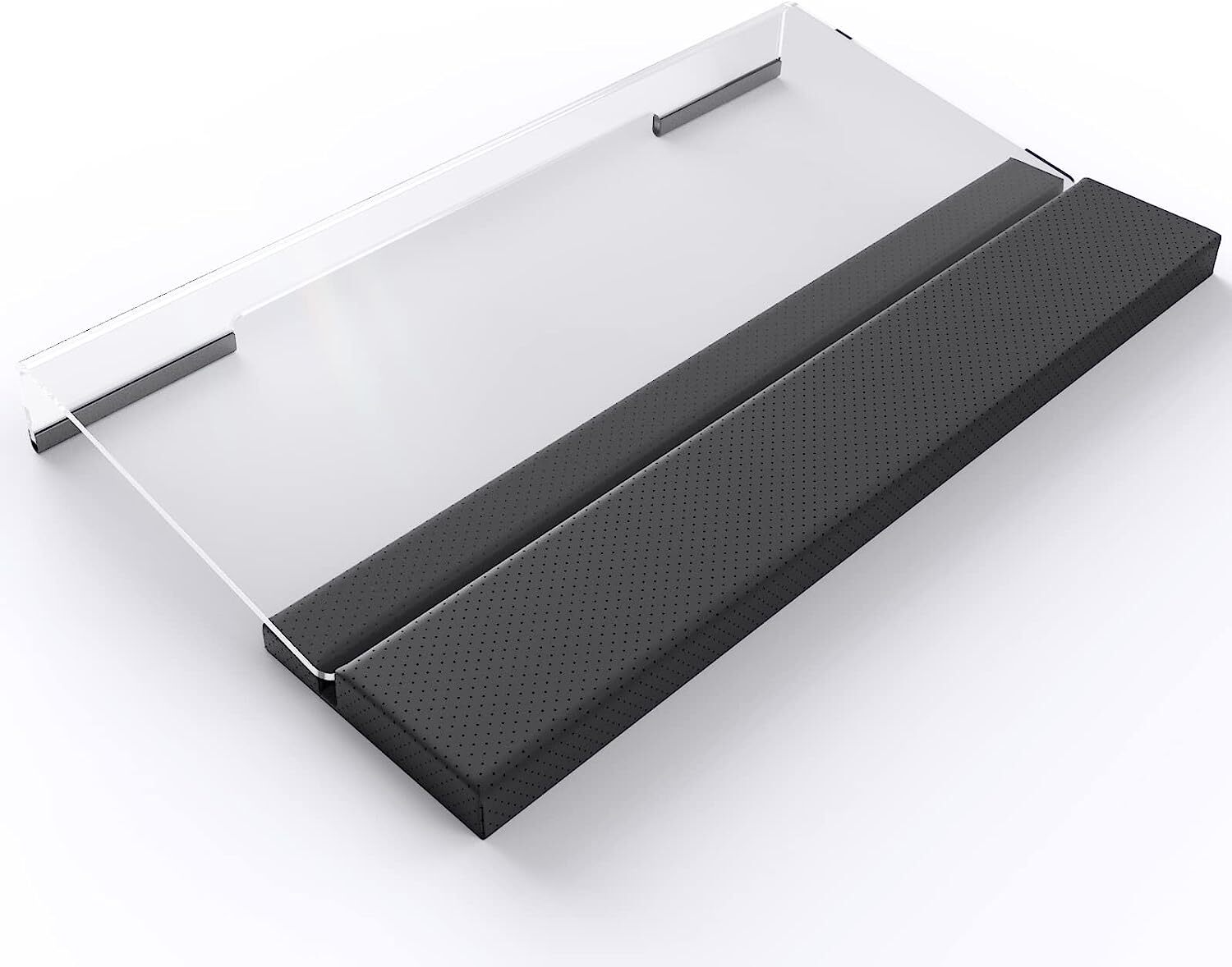 Clear Acrylic Tilted Computer Keyboard Holder for Easy Ergonomic Typing, Wrist