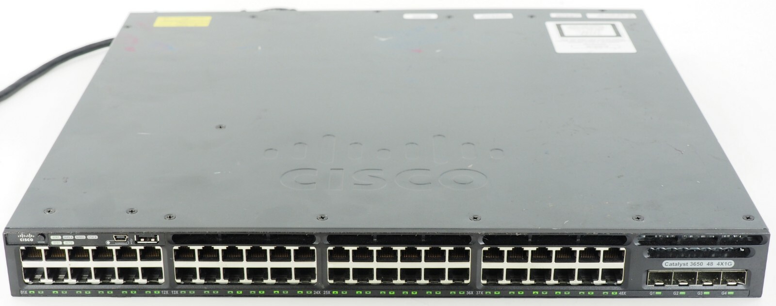 Cisco (WS-C3650-48TS-L) 48-Ports Rack-Mountable Catalyst Switch 3 fans DUAL PSU