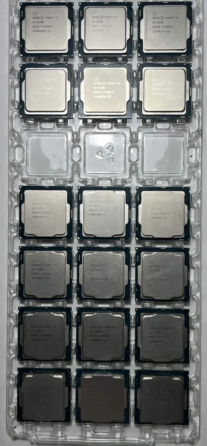 Lot of 18 i5 6th & 7th Gen Intel CPU Desktop Processor i5-6400 i5-7500T i5-7400