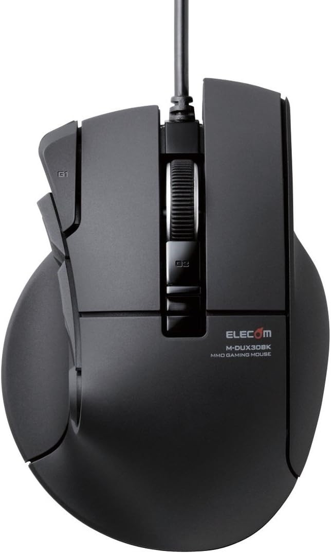 ELECOM USB gaming mouse [DUX] wired 10 button 2400dpi Hardware macro compat