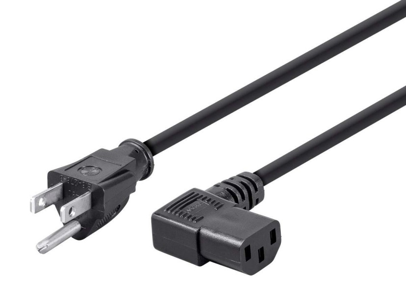 Monoprice 6ft 14AWG Right Angle Power Cord Cable w/ 3 Conductor PC Power Connect