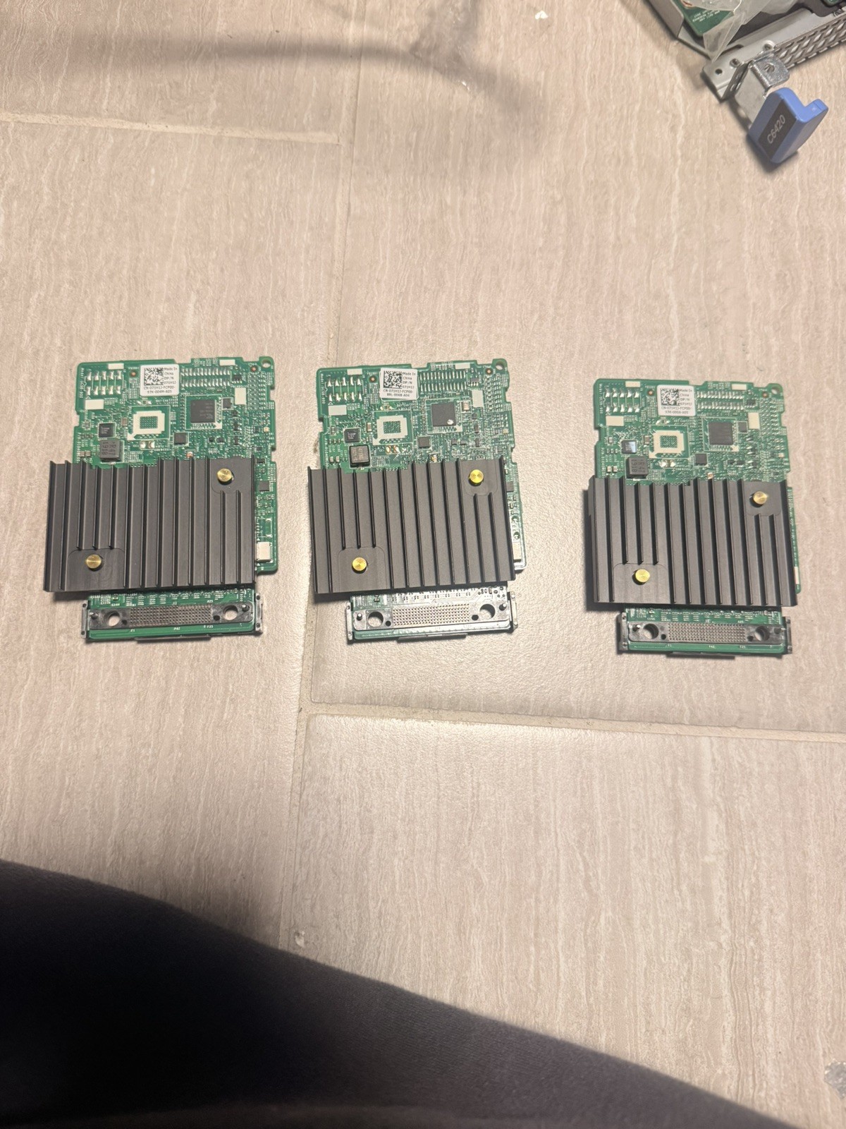 Lot of 3 71H1J Dell PERC H330 Mini Mono 12GBps SAS PCIe 3.0 Raid Controller  