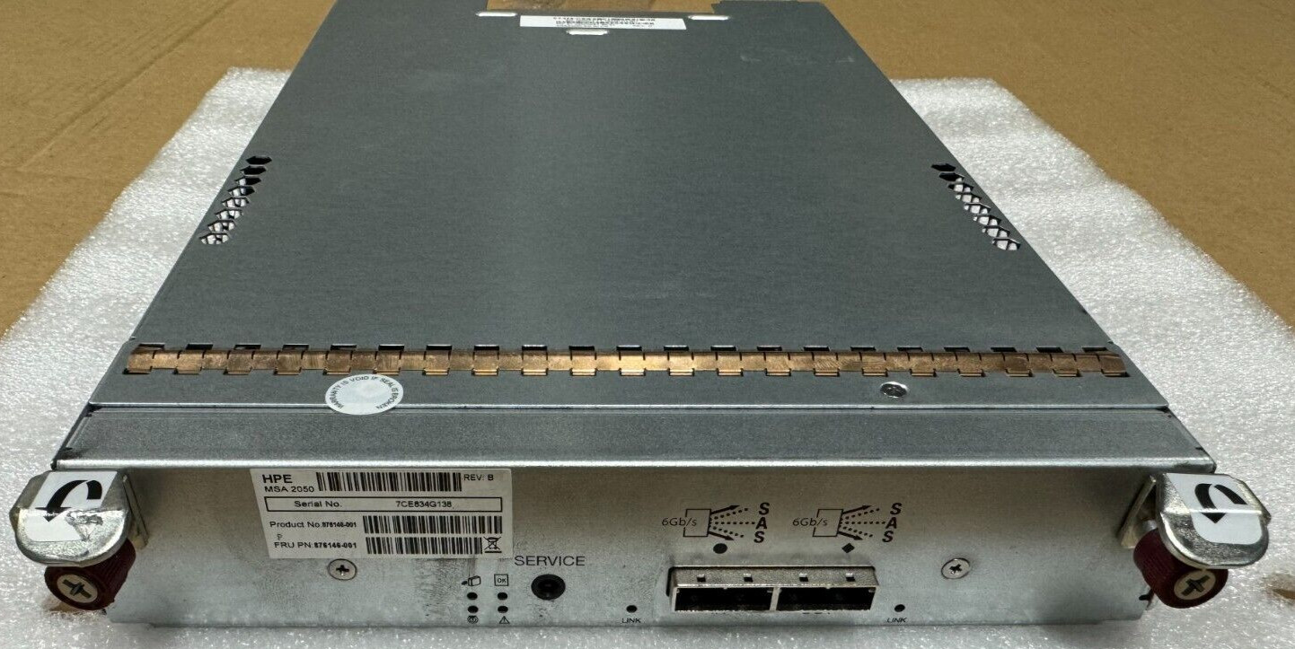 876146-001  HP SPS-6GB I/O Module for MSA 2050 SAN Dual Controller LFF tested