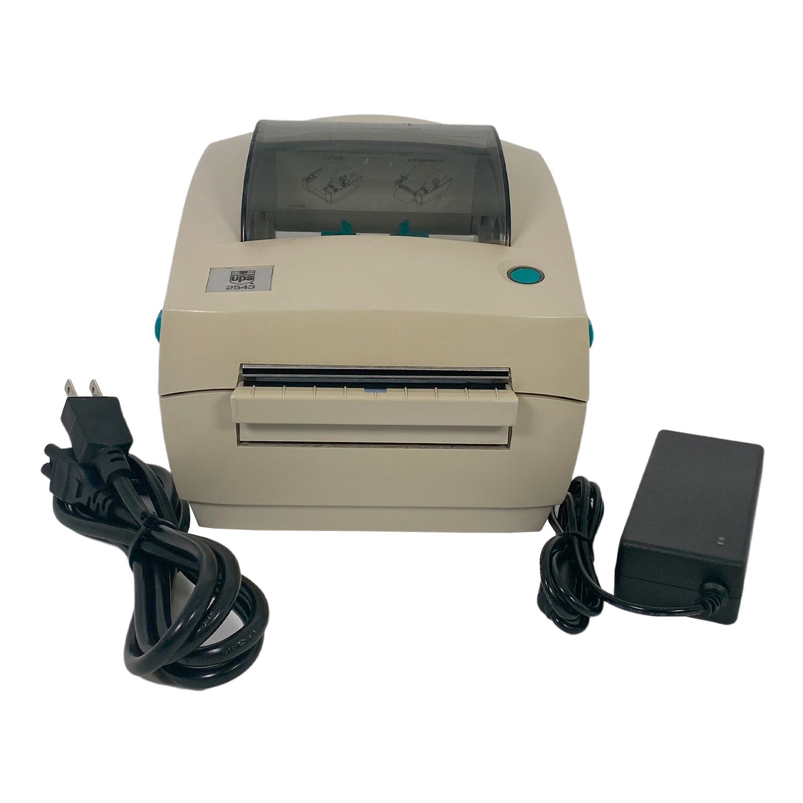 Eltron Zebra UPS LP2543 PSAT Direct Thermal Label Printer Dispenser TESTED