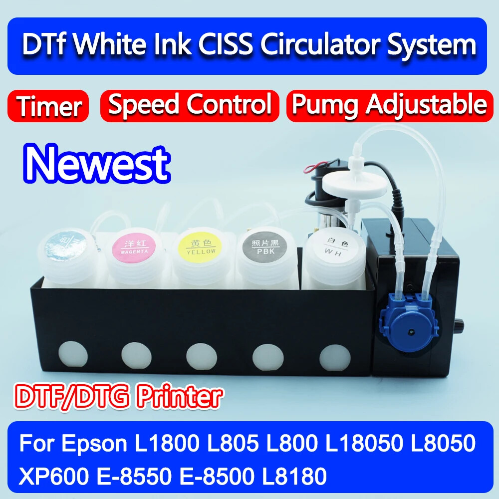 L18050 DTF DTG CISS System For Eps L1800 L800 L805 XP600 Without Damper