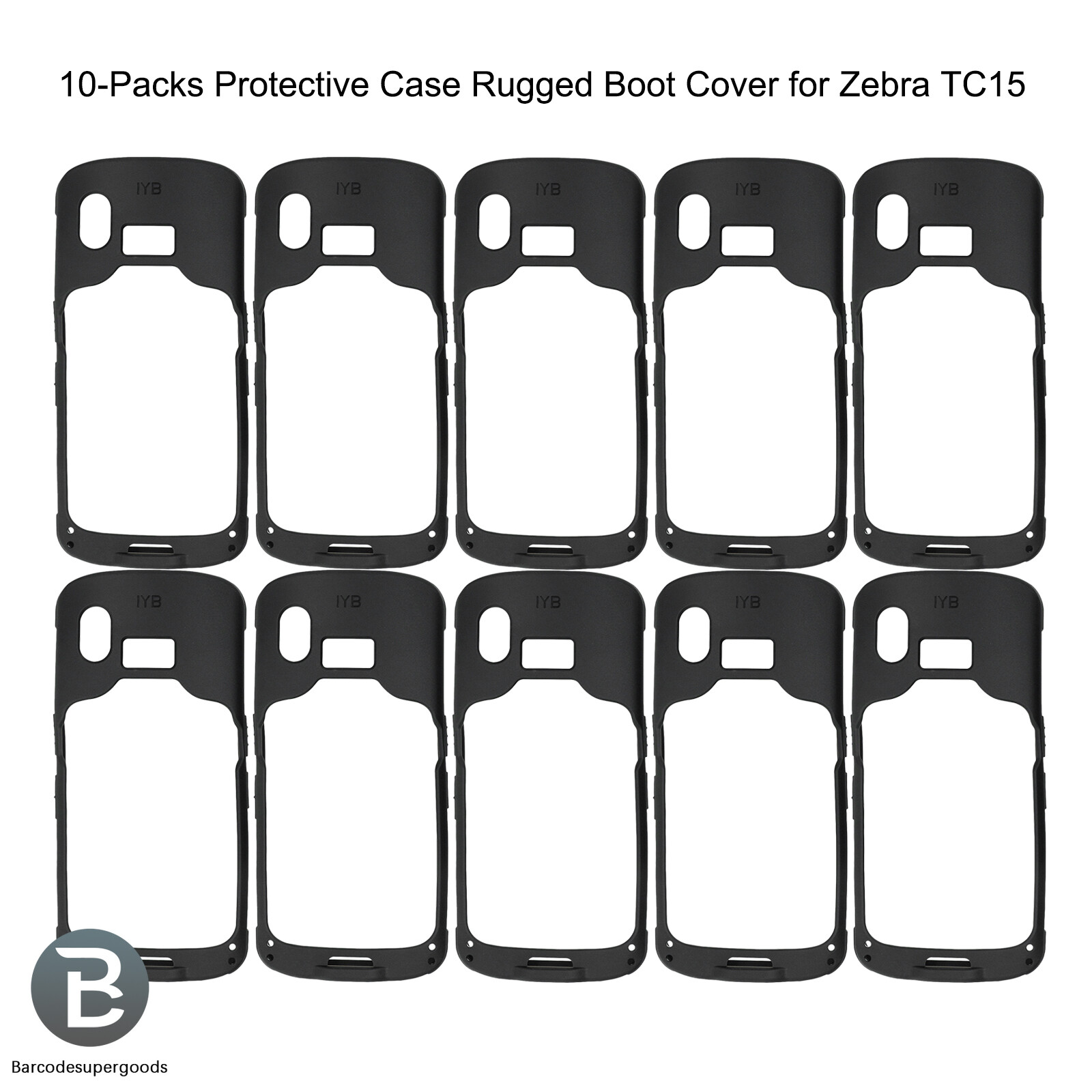 10-Packs Protective Case Rugged Boot Cover for Zebra TC15 New Lots