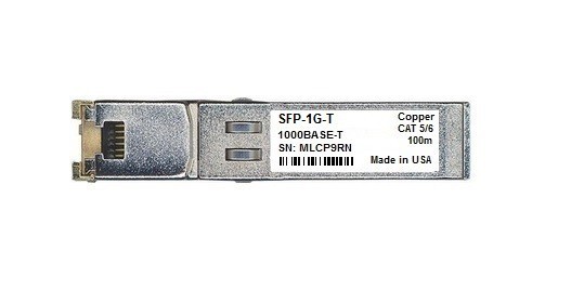 Arista SFP-1G-T compatible SFP-RJ45 XVR-00007-02 SFP-T 1000base-T 100m RJ45 