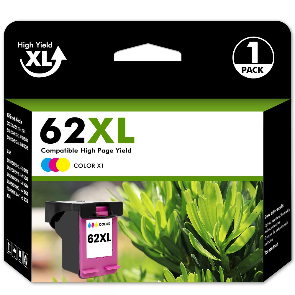 62 XL XXL Ink Cartridges For HP Ink 62XL Envy 7640 5540 5640 5660 5740 Printer