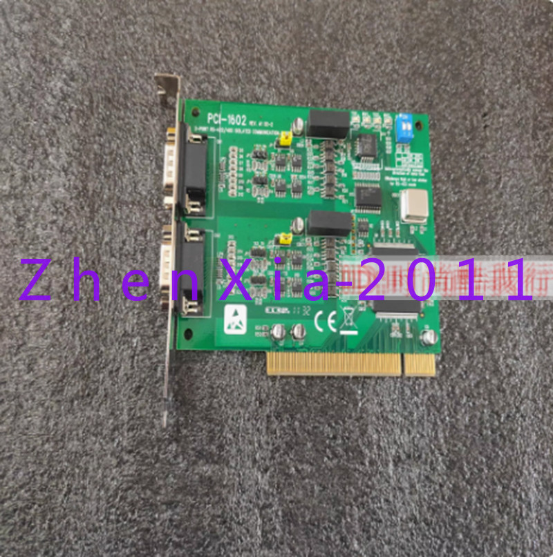 1pc used Advantech PCI-1602 A1 RS-422/485 COM serial port card by DHL/Fedex