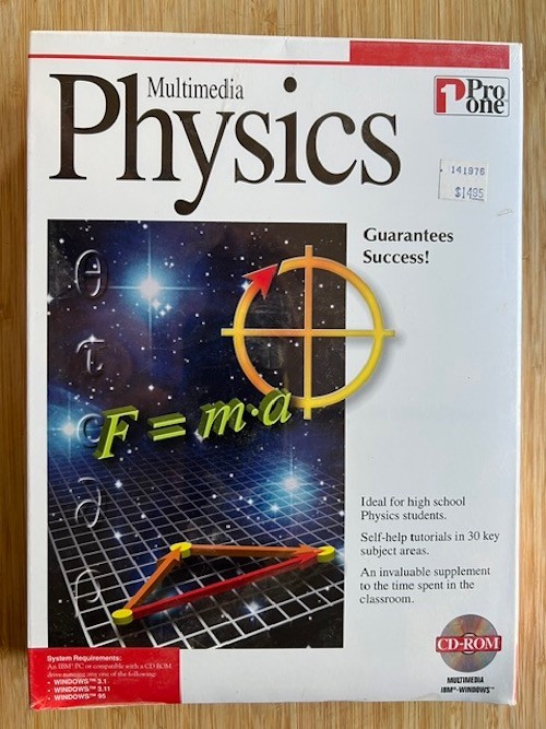 Pro One: Multimedia Physics, CD-ROM. Sealed. Windows 3.1, 3.11, 95