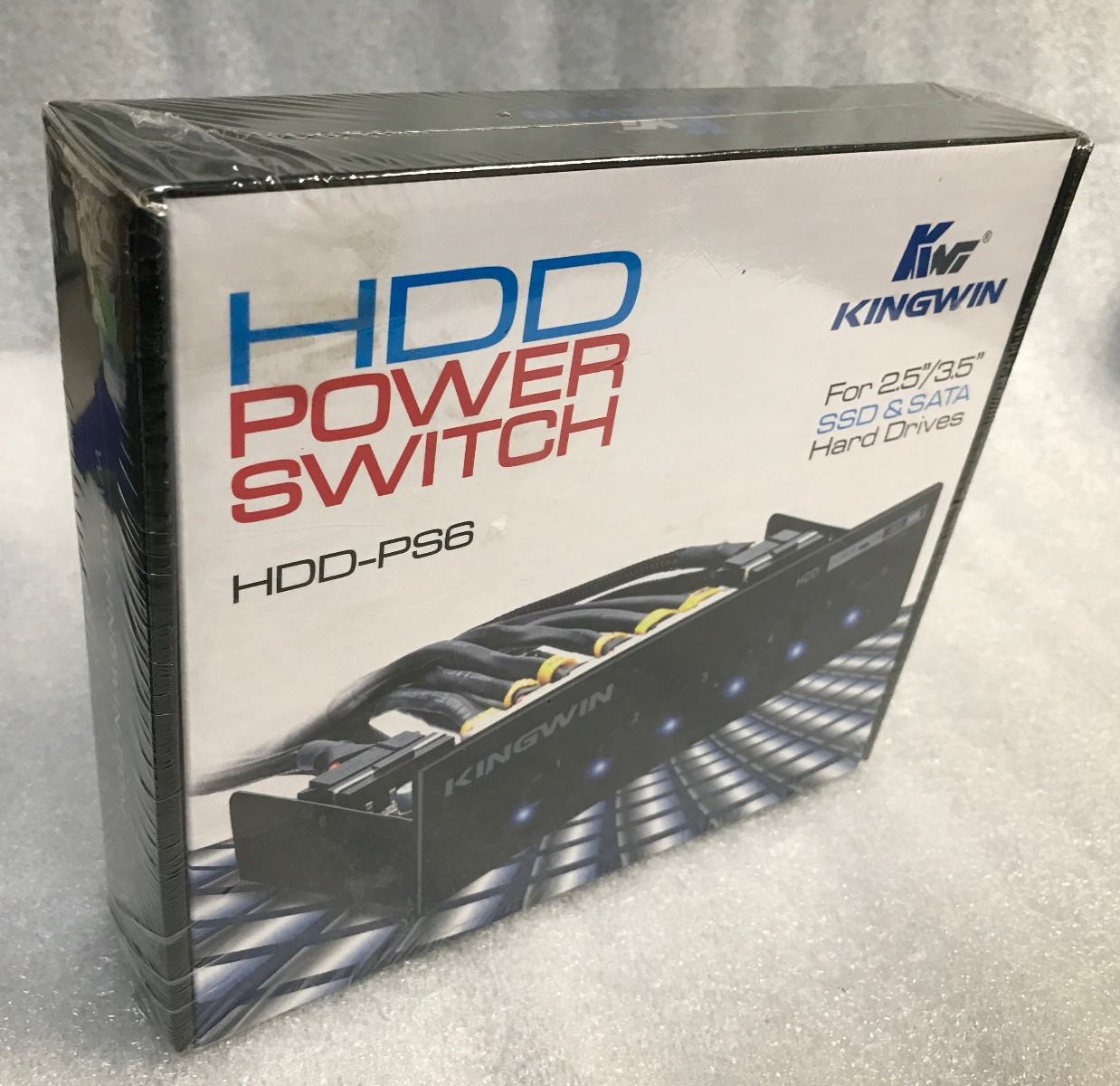 New Sealed Kingwin HDD-PS6 HDD Power Switch for 2.5''/3.5'' SSD & SATA Drive