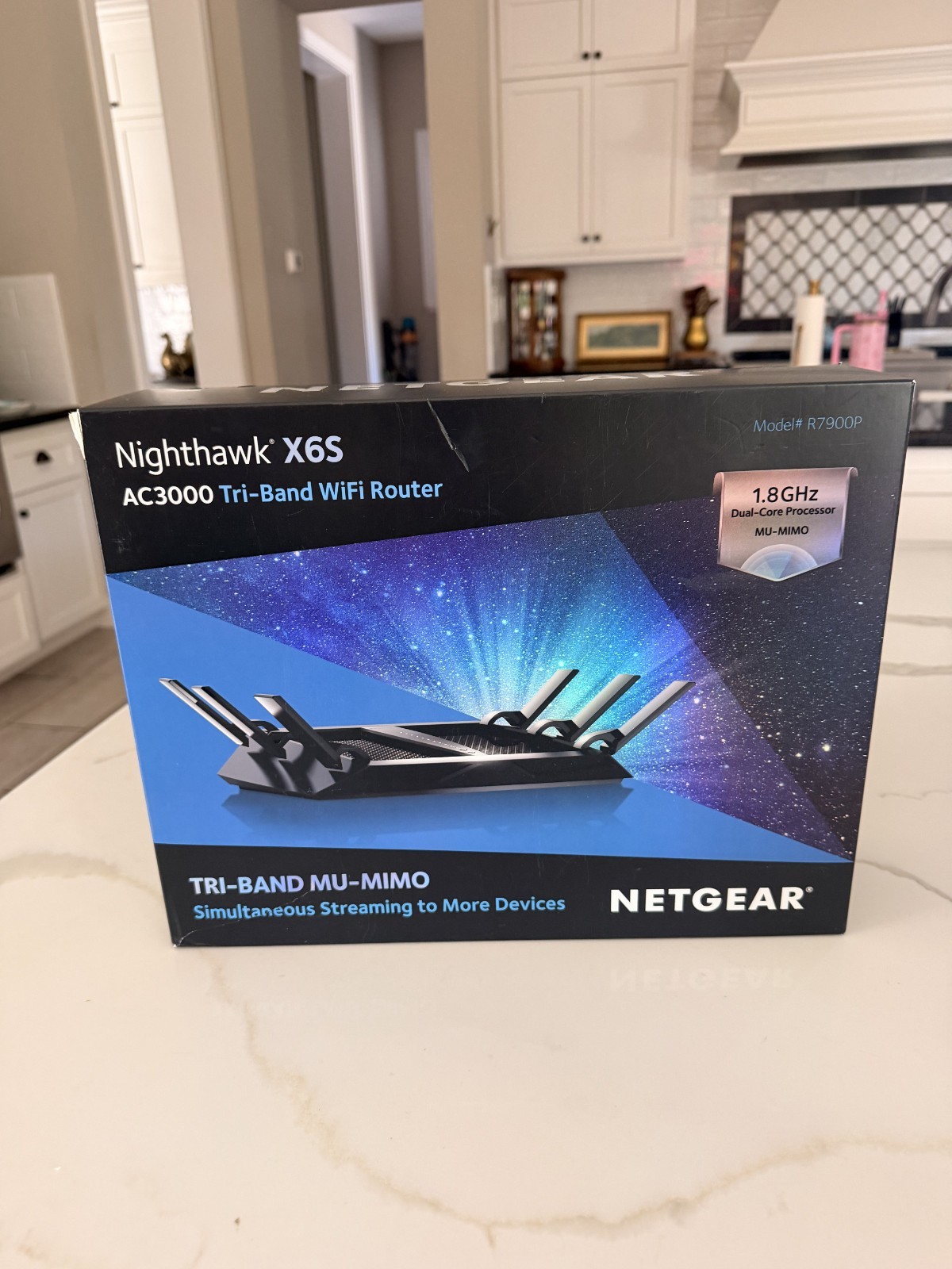 NETGEAR R7900P-100NAS Nighthawk X6 AC3000 Dual Band Smart WiFi Router