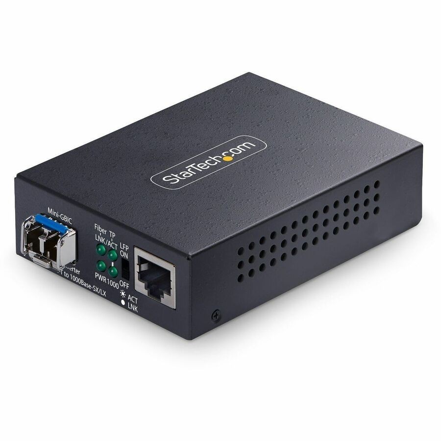 StarTech Gigabit Singlemode (SM) LC Fiber Media Converter, 10/100/1000 Mbps,