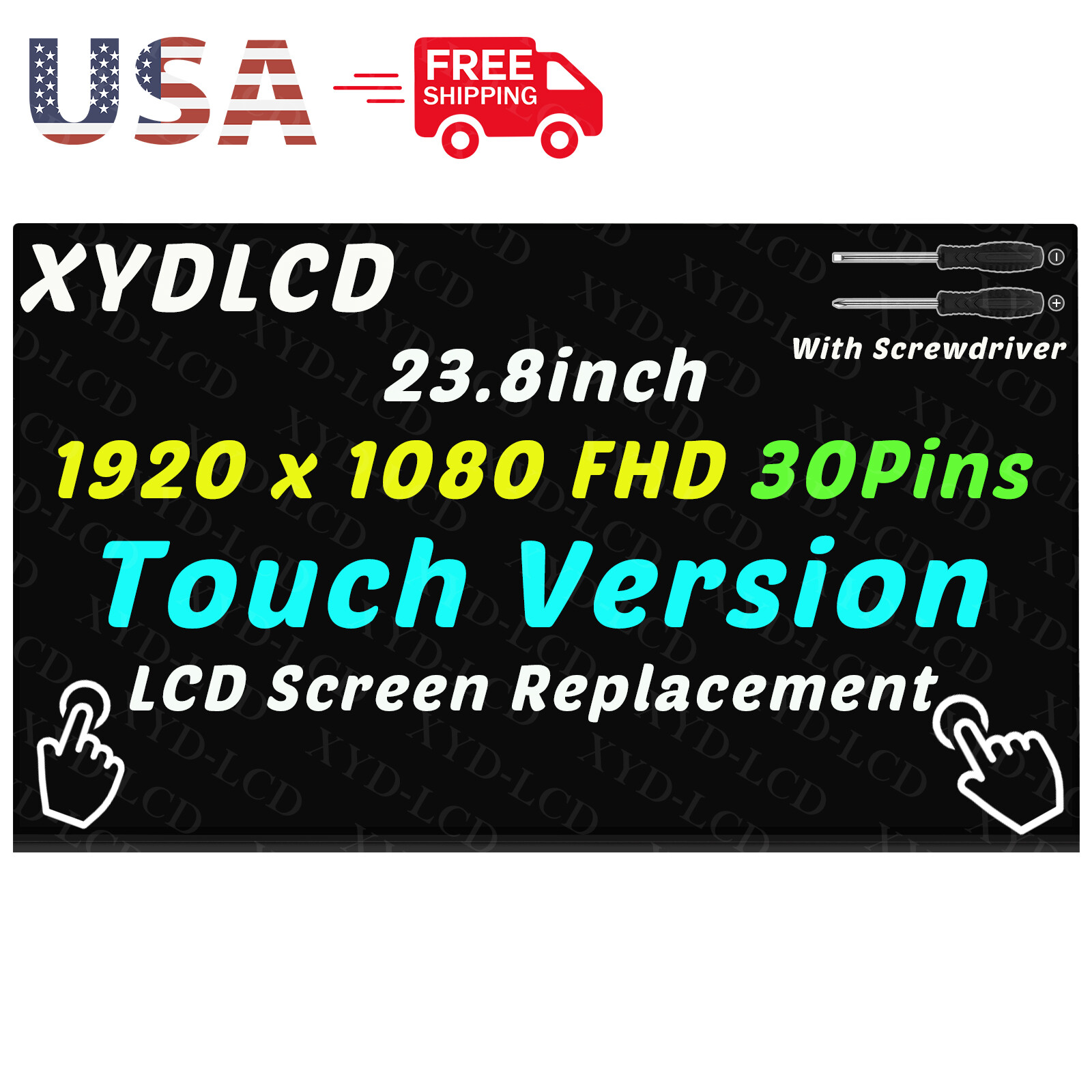 23.8in for ASUS M241D M241DAT-RHR5T All-in-One Borderless 24" LCD Touch Screen