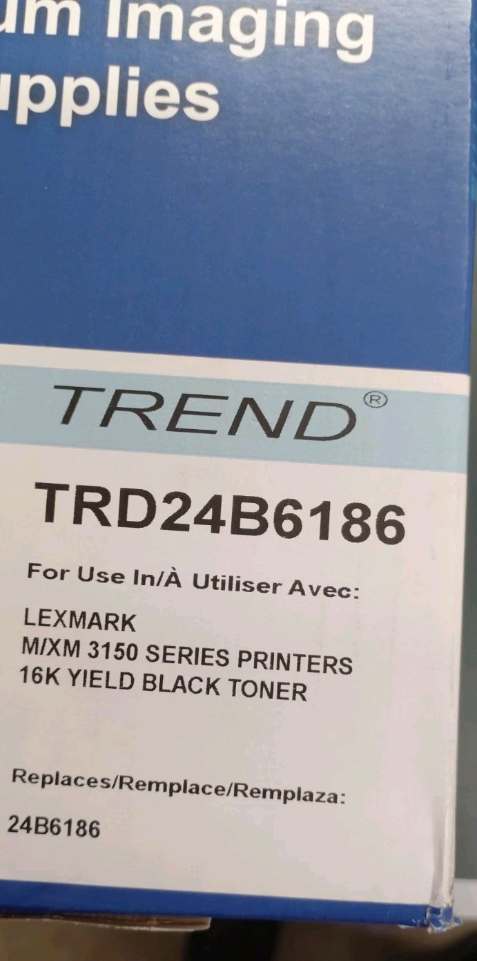 24B6186 High Yield Compatible Toner Cartridge Replacement for Lexmark M3150...
