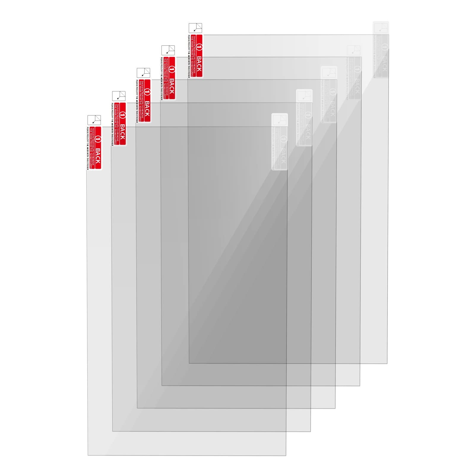 5PCS Screen Protector for Resin 3D Printers, Screen Protective Film for Elegoo