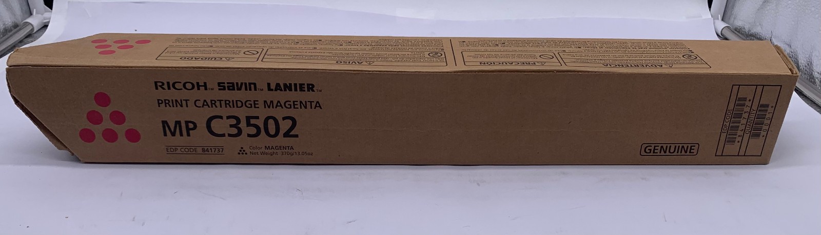 Genuine Ricoh 841737 (841649) Magenta Toner Cartridge, OEM