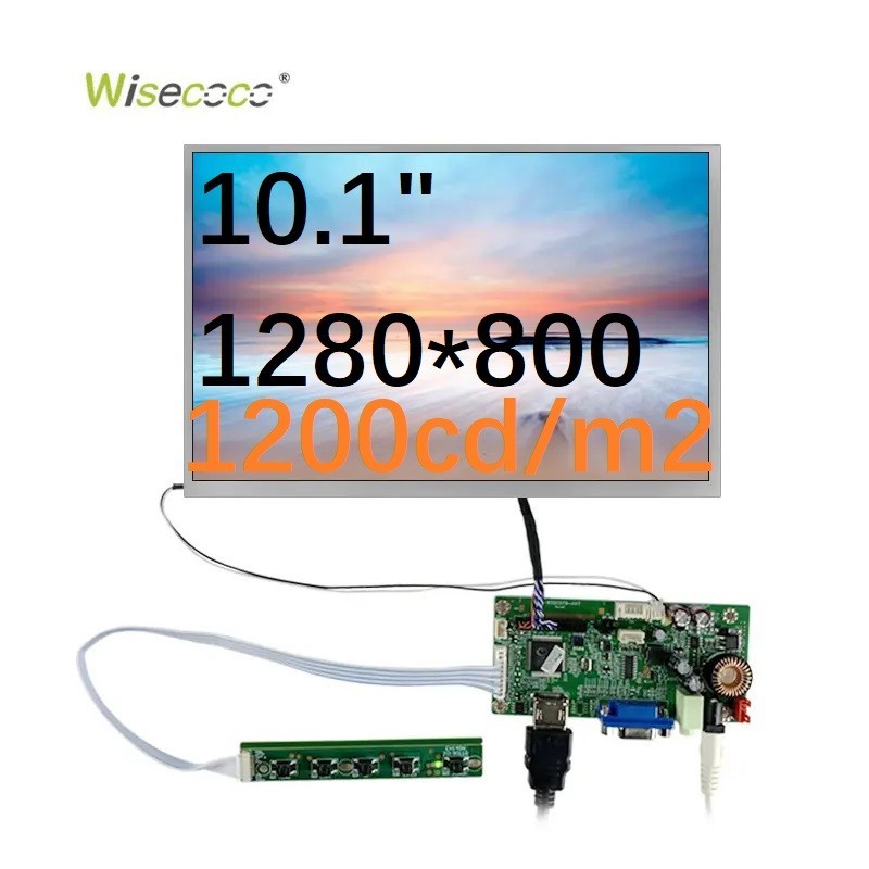 10.1 Inch 1280*800 Ips Lcd Display Module with Wide Temperature High Brightness