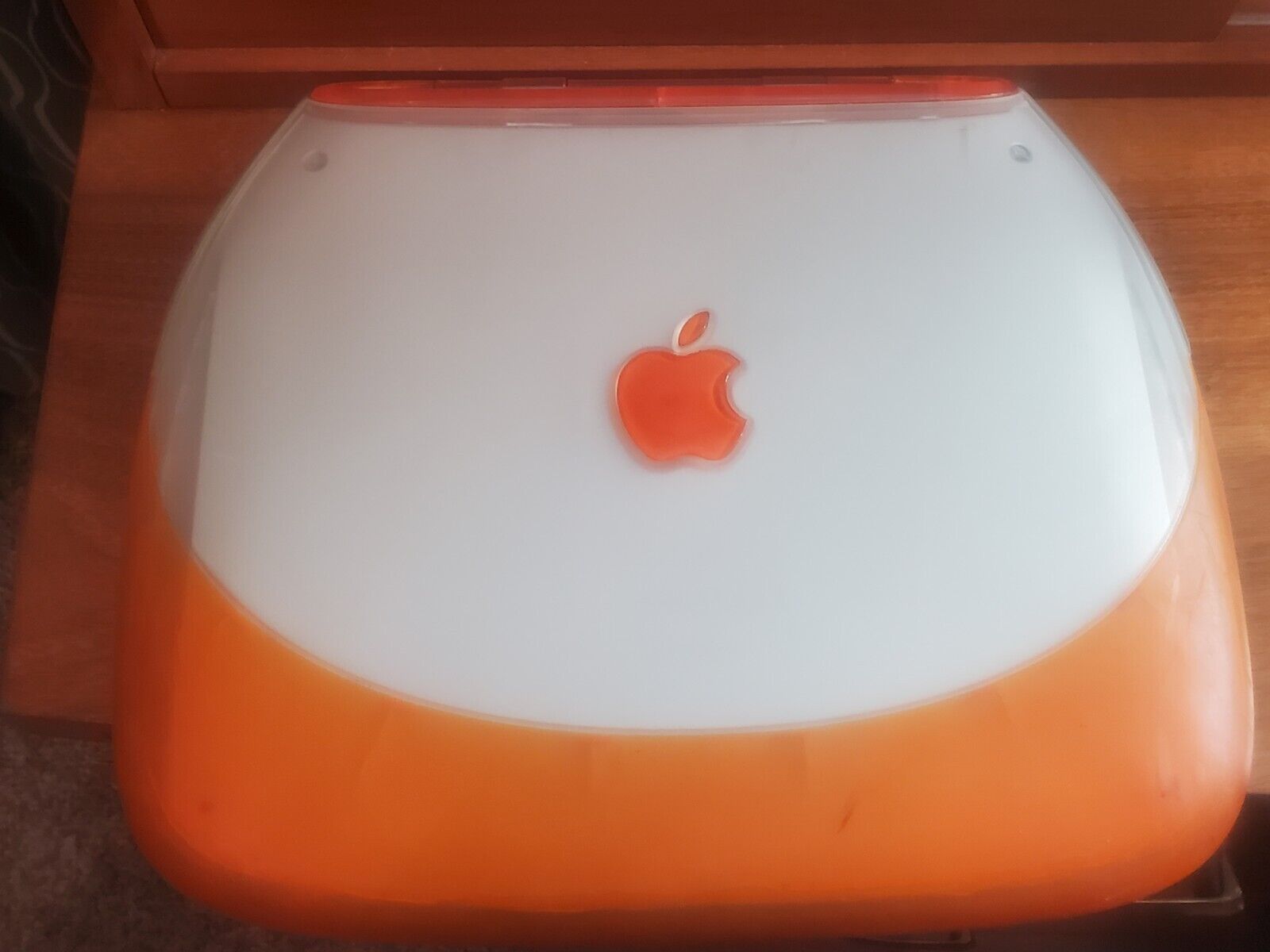 Vintage Apple Tangerine Clamshell iBook G3 My Family M2453 Untested