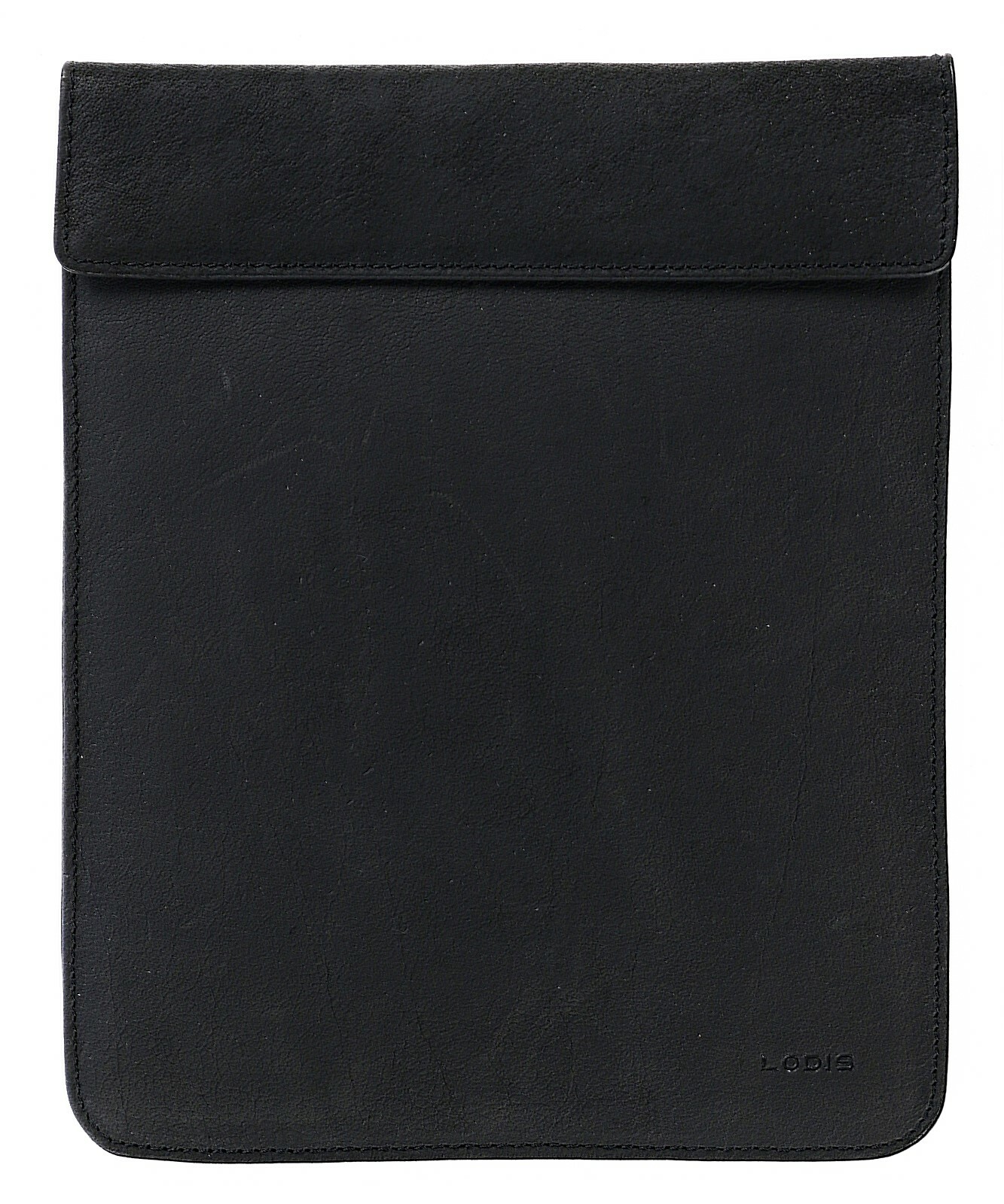 LODIS 145356 Black Leather Ryan iPad Tablet Tech Sleeve Carrying Case Bag 9x7.5