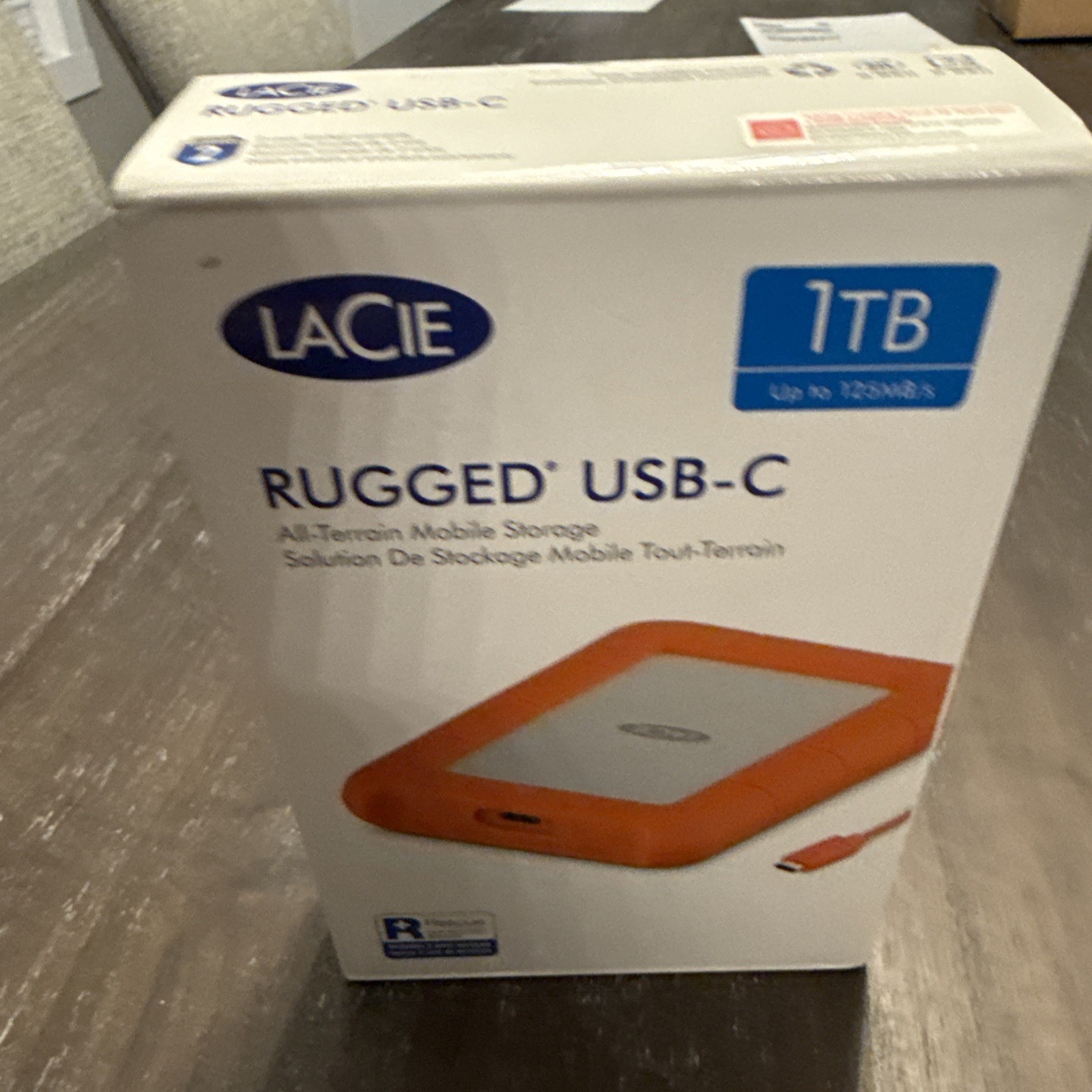 LACIE 1 TB Rugged USB-C Hard Drive
