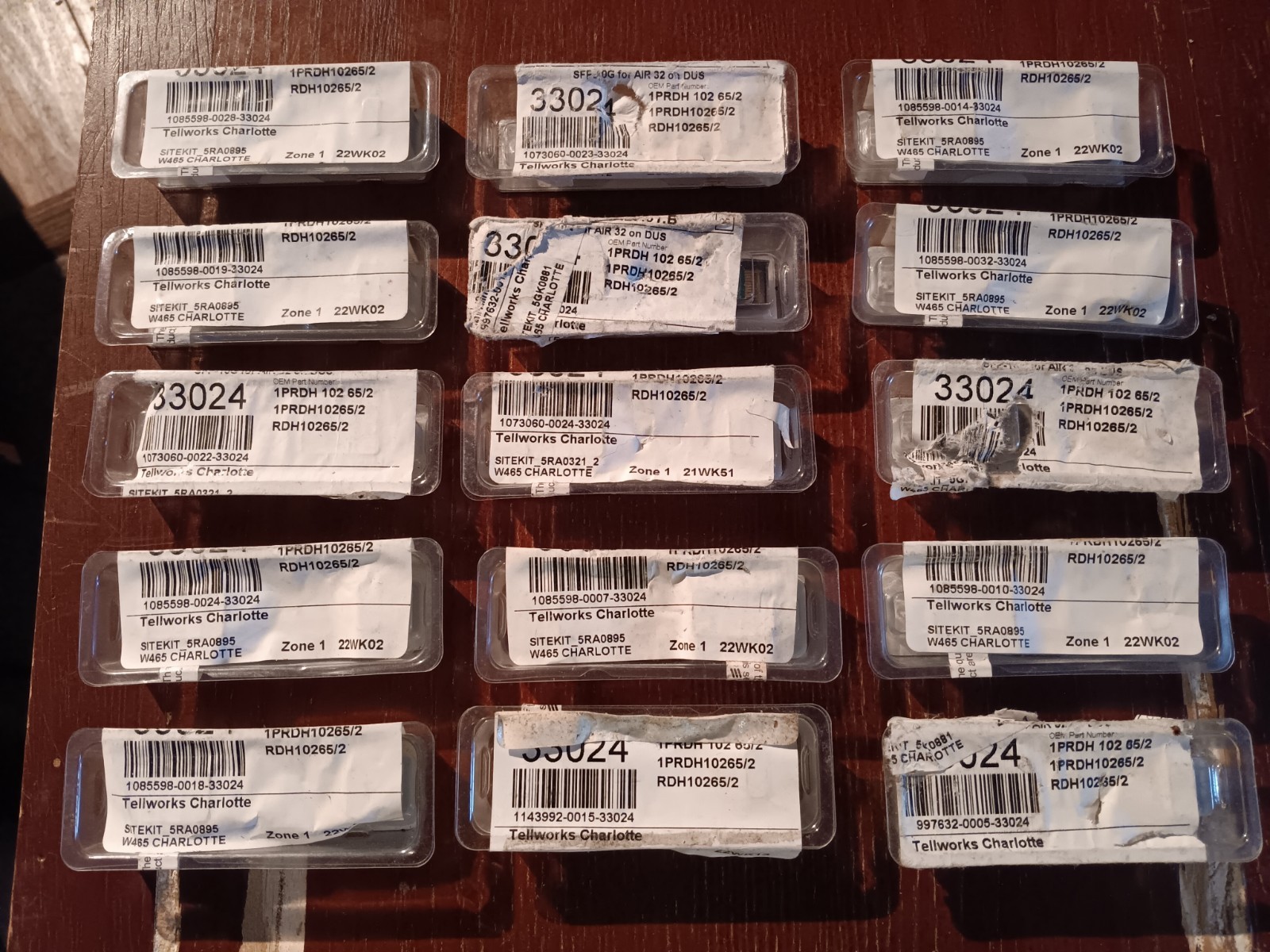 QTY(9) Ericsson RDH10265/2 Optical Transceivers