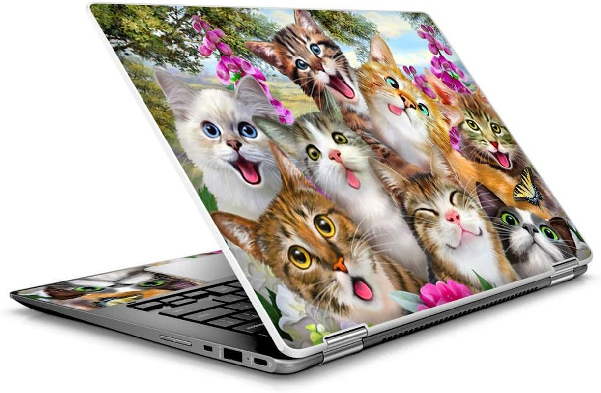 Cat Selfie - Custom Fits 14" HP 2 in 1 Touchscreen Chromebook X360 Laptop Notebo