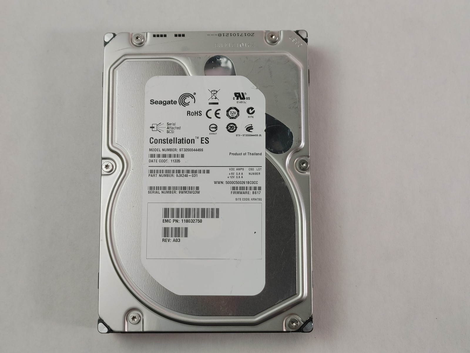 Seagate EMC ST32000444SS 2 TB SAS 2 3.5 in Enterprise Hard Drive