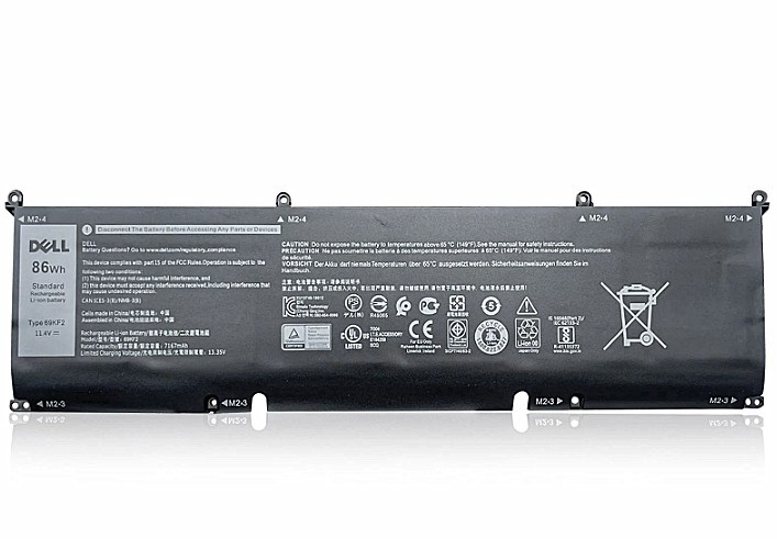 Genuine 69KF2 8FCTC Battery Fr Precision 5550 Alienware M15 M17 XPS 15 9500 86WH