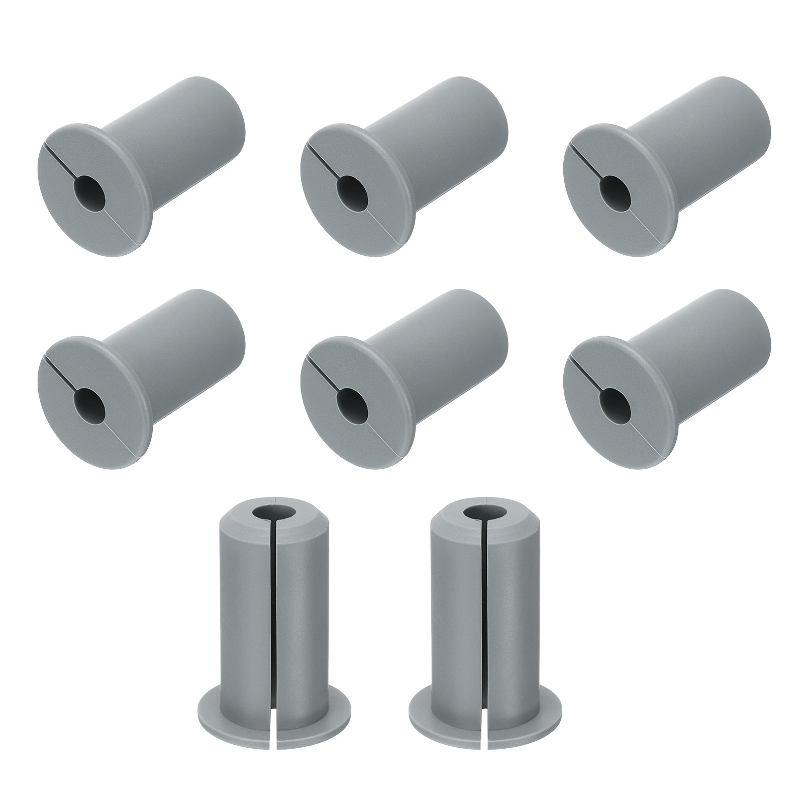8Pcs Wall Grommets for Cable 3/4 Inch Cable with 7mm Hole Silicone Grey