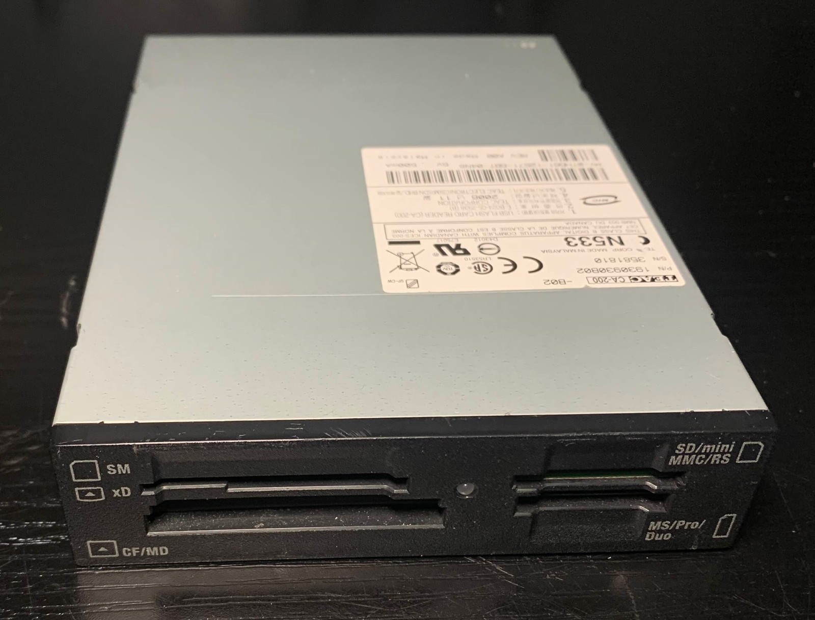 TEAC CA-200 Multimedia Card Reader As Is