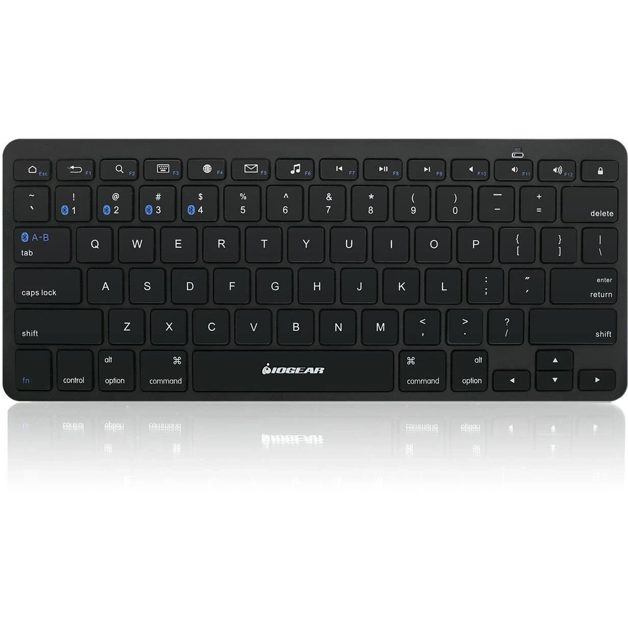 IOGEAR GKB632B Slim Multi-Link Bluetooth Keyboard with carring fabric bag