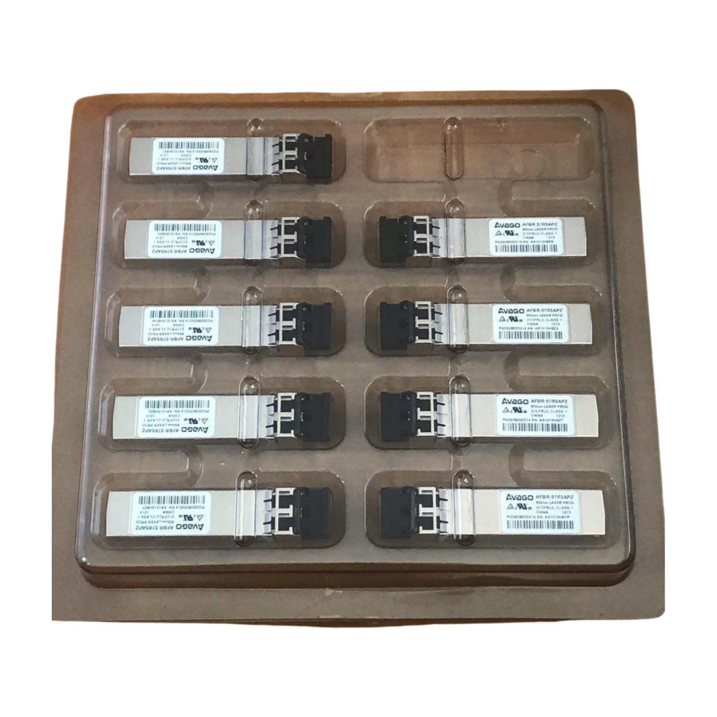 Lot Of 9 AVAGO AFBR-57R5APZ SFP Optical Transceiver