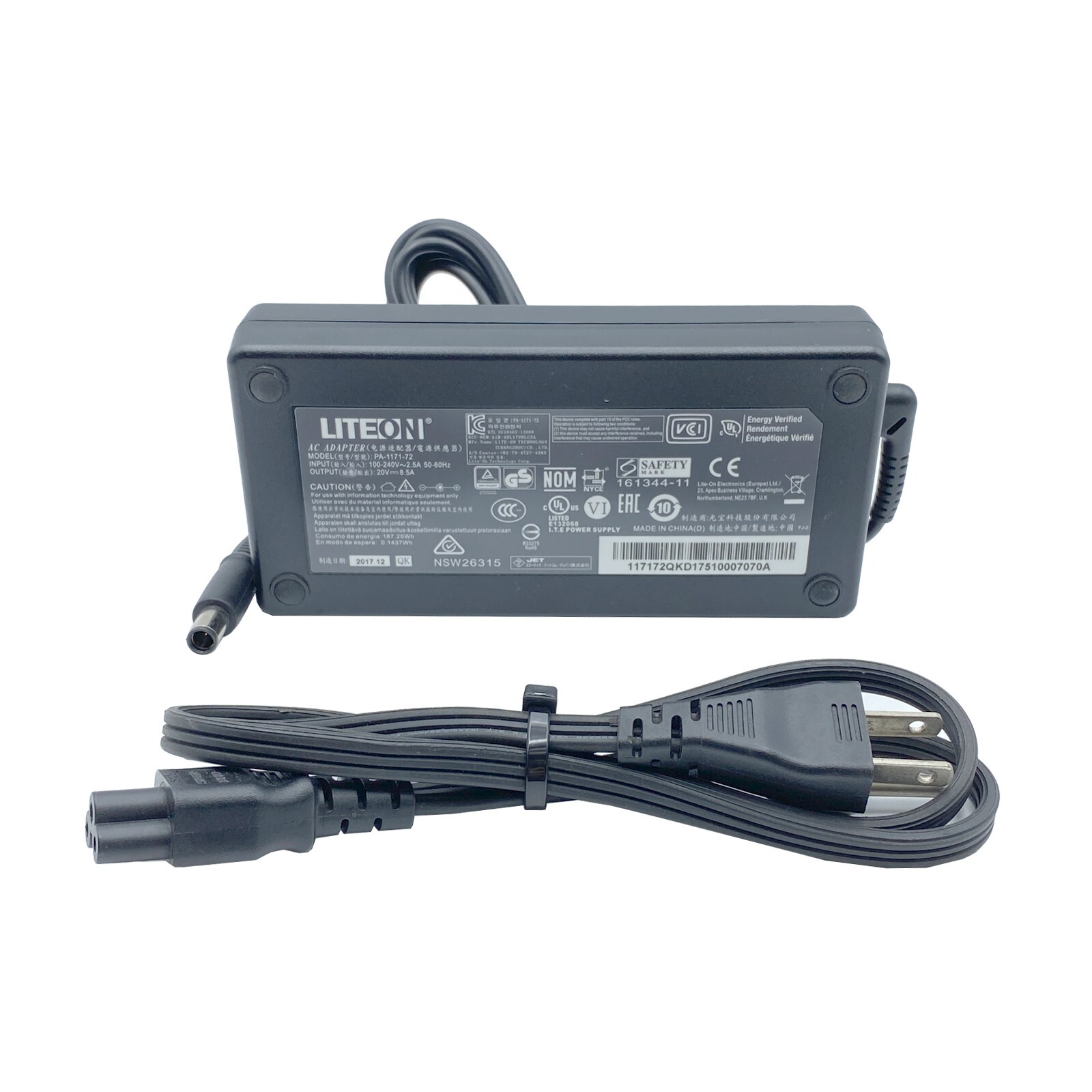 Genuine LiteOn AC Adapter 170W for Kensington SD5200T SD5600T Dock Station