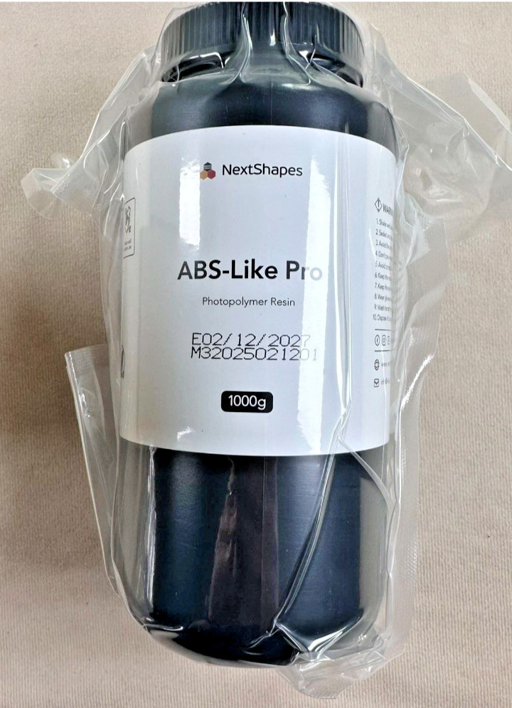 NextShapes ABS-Like Pro UV Photopolymer Resin 1000g 1KG 3D Printer Sealed New